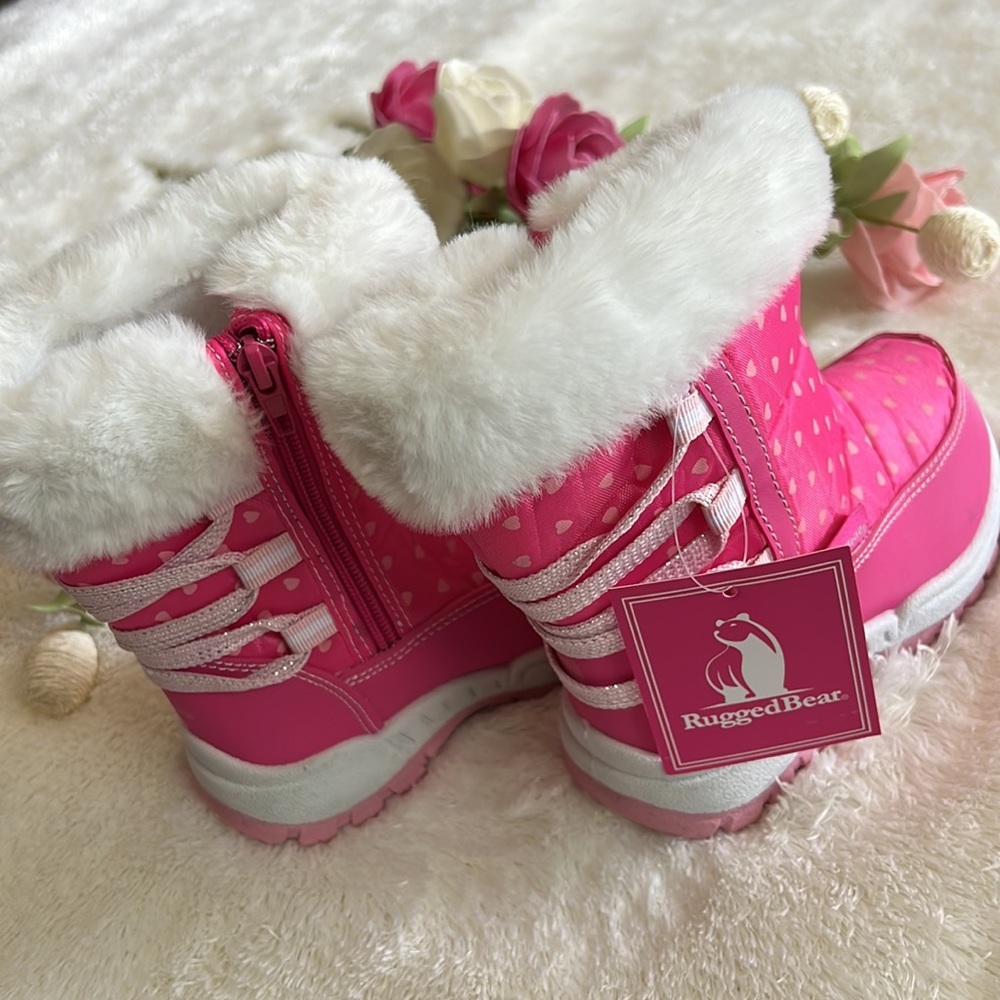 RuggedBear pink girl boots